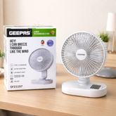 GEEPAS | 8 inch Rechargeable Fan
