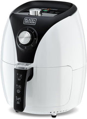 Black+Decker 3.5L 1500W Manual AerOfry Air Fryer with Rapid Air Convection Technology, Black/White
