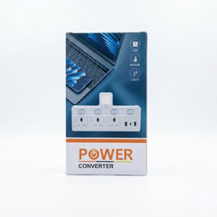 قابس جداري متعدد المقابس | بريطاني | مقبس USB وPD من النوع C | 3 مقابس عالمية | 2500 واط