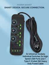 Power Socket with Extention Code
