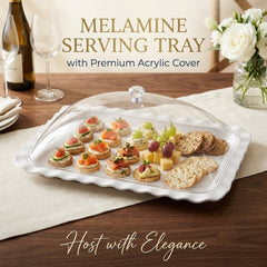 Melamine Tray with Acrylic Cover