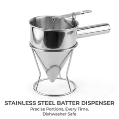 Multi-Function Stainless Steel Batter Dispenser