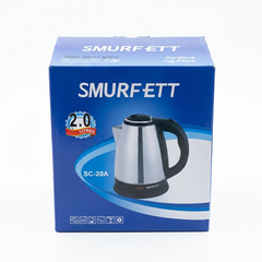 Smurfett 2.0L Stainless Steel Electric Kettle - 1500W High-Speed Boiling