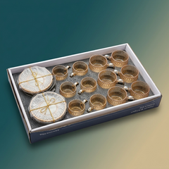 Cup and Saucer set 24Pcs - Amber