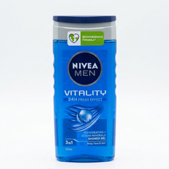 جل الاستحمام 3 في 1 للرجال Vitality من NIVEA MEN - معادن المحيط المنشطة (250 مل)