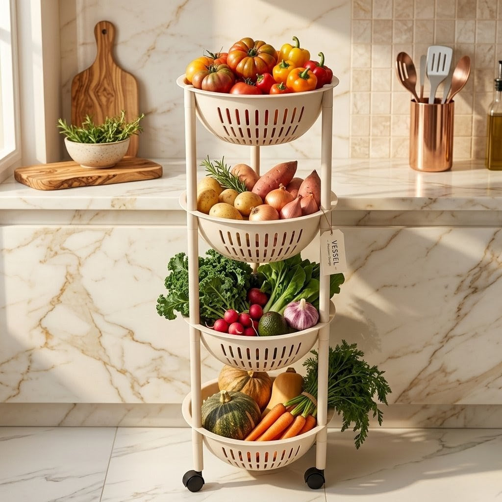4 Layer vegetables Rack