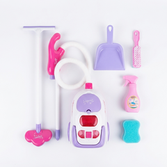 Interactive 6-Piece Kids' Cleaning Kit with vacuum cleaner