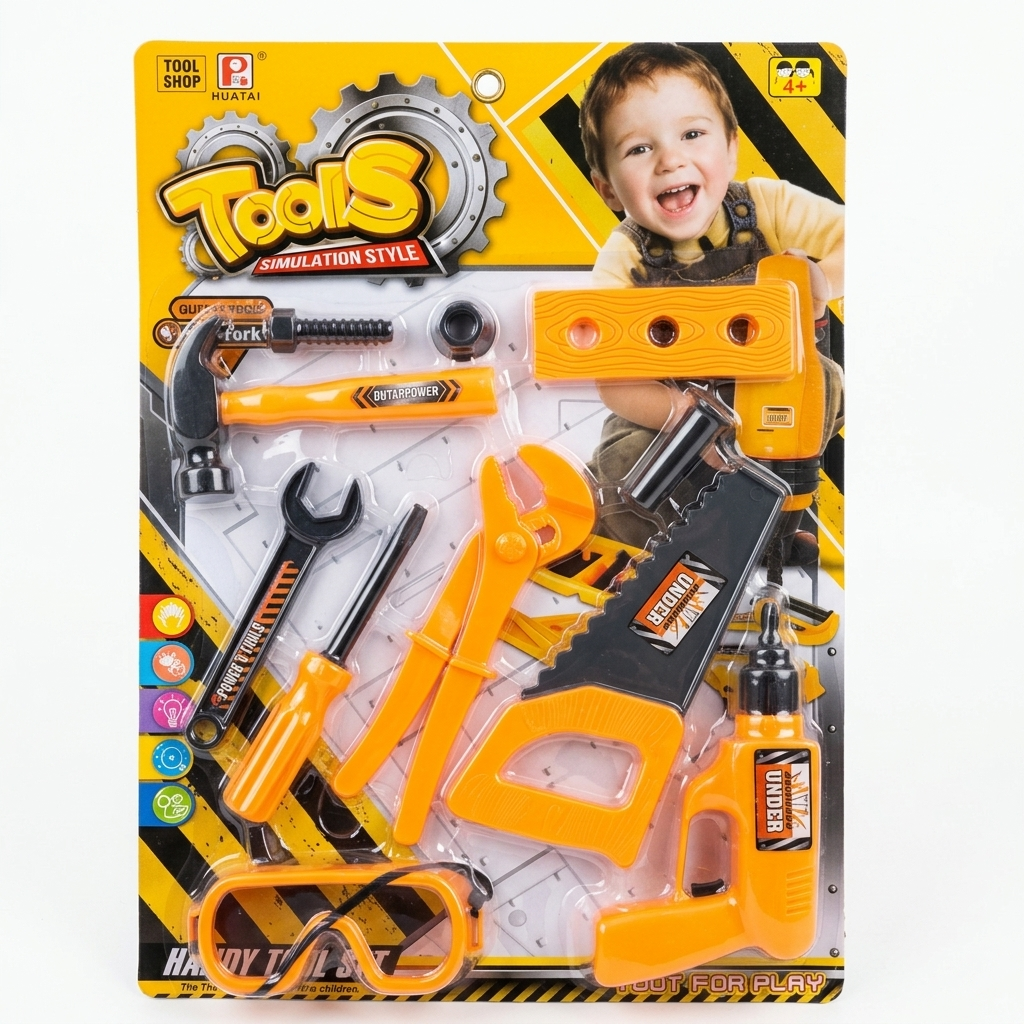 Kids' Pretend Play Construction Tool Set -11Pcs