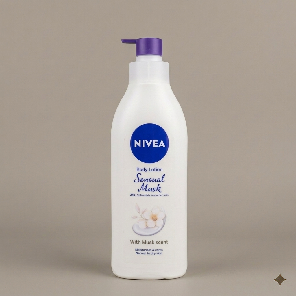 NIVEA Sensual Musk Body Lotion – 24h Moisture for Normal to Dry Skin – 400ml