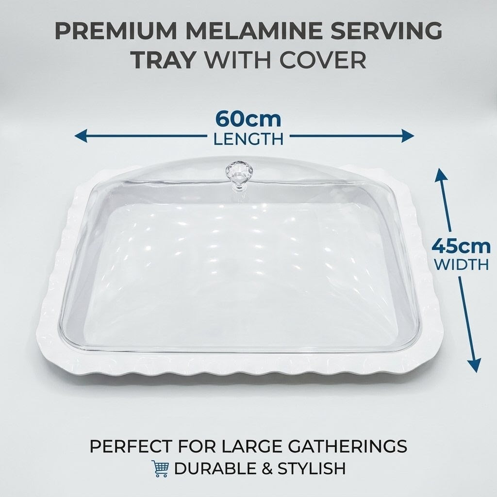 Melamine Tray with Acrylic Cover