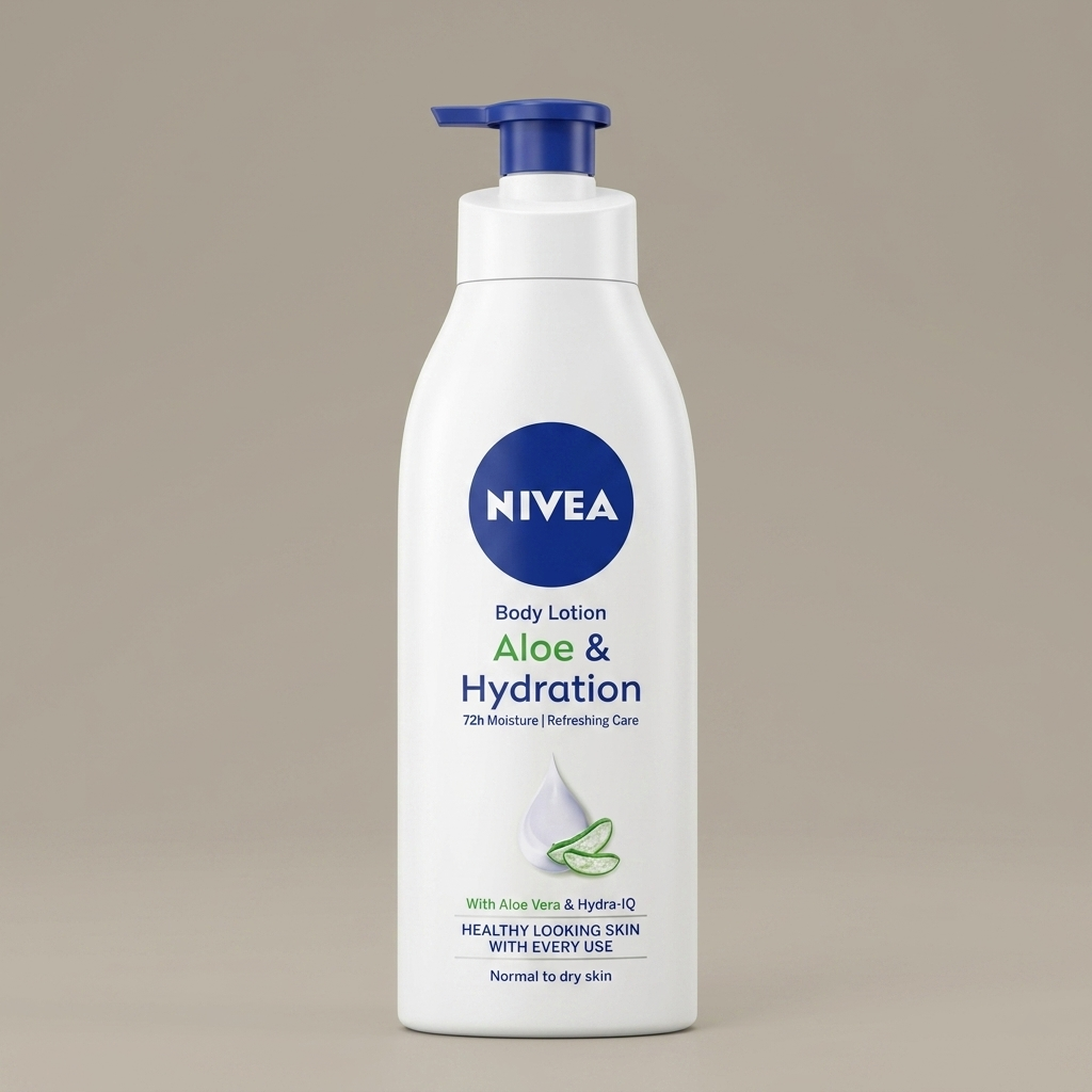 NIVEA Aloe & Hydration Body Lotion – 72h Refreshing Care for Normal to Dry Skin – 400ml