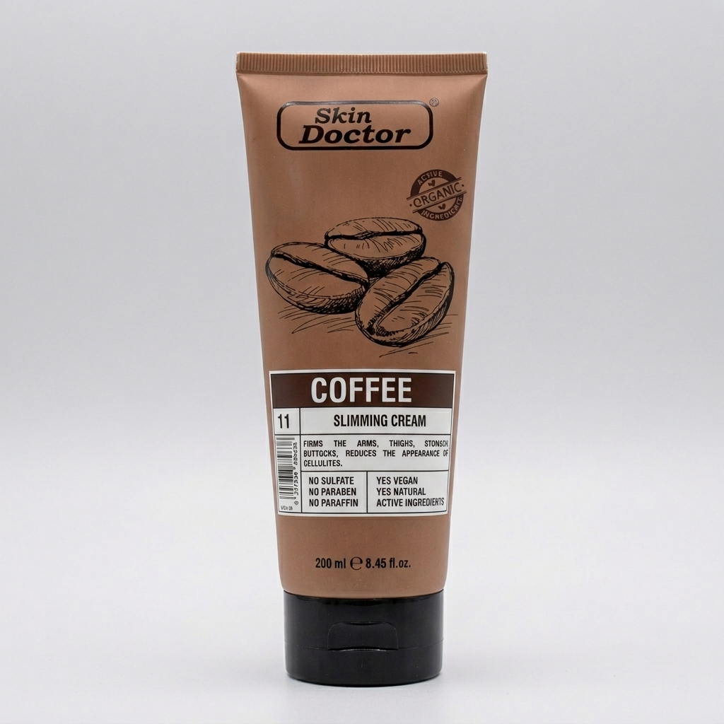 Skin Doctor Coffee Slimming Cream - Firming & Anti-Cellulite Formula - 200ml